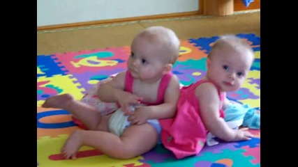 twins playing