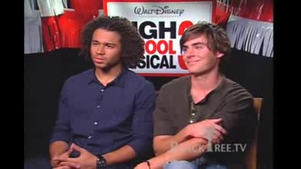 High School Musical 3 Zac Efron & Corbin Bleu - Interview