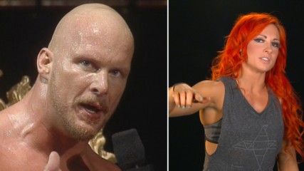 Becky Lynch reenacts Stone Cold's famous "Austin 3:16" speech