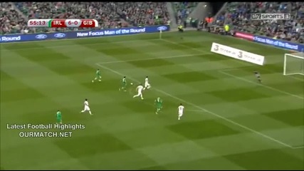 Ирландия 7 - 0 Гибралтар ( квалификация за Европейско първенство 2016 ) ( 11.10.2014 )