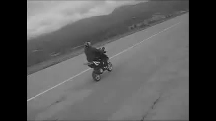 Scooter Inside Stunt Team Trailer 