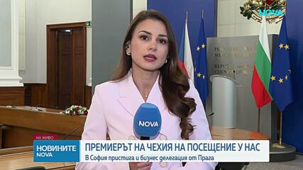 Чешкият премиер пристигна на официално посещение в София