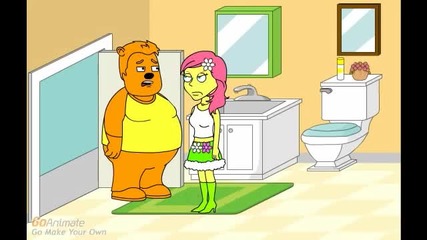 bear Uses The Girl's Bathroom