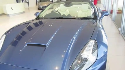 Blue Ferrari California 