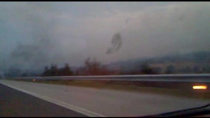 Пожар на автомагистрала Тракия Вакарел - Ихтиман