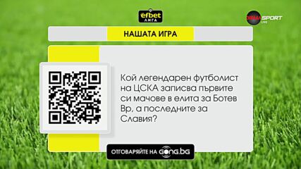 Ето го новия въпрос в "Нашата игра"