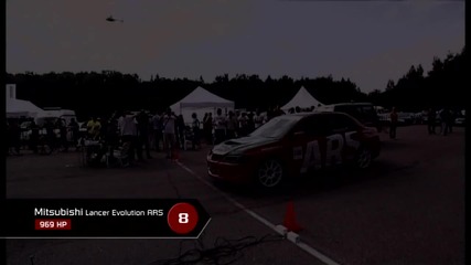 Moscow Unlim 500 Evolution 8 (969 hp) - 1 mile in 25 sec.