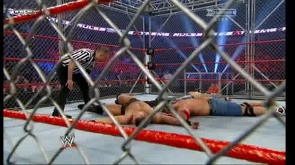 John Morrison vs John Cena vs Miz [ Wwe steel cage championship match ] 2/3 - Extreme Rules 2011