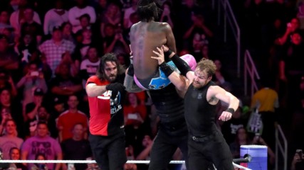 The New Day back The Shield into a corner: Survivor Series 2017 (WWE Network Exclusive)