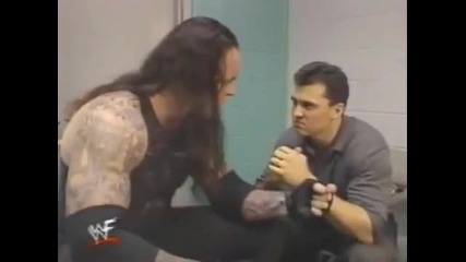Wwf Raw is War (1999) - Shane Mcmahon & The Undertaker Backstage - 5/31/99