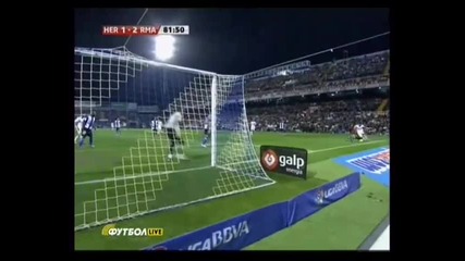 Първия гол на Ronaldo! Hercules 1:2 Real Madrid / 30.10.10 / 