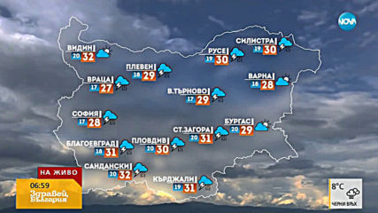 Прогноза за времето (05.07.2019 - сутрешна)