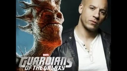 Звездата Вин Дизел е Groot във филма Пазителите на Галактиката (2014)