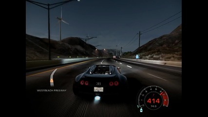 Nfs hot pursuit - Bugatti veyron 16.4 grandsport high speed 416km/h 