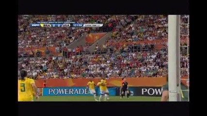 Женски футбол-1/4 финал, Бразилия- Сащ,невероятен гол на Аби Уамбах