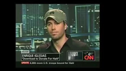 Enrique Iglesias talks about Music for Relief on Larry King 