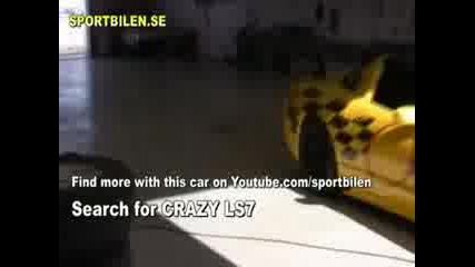 Crazy Corvette Ls7 race car in action