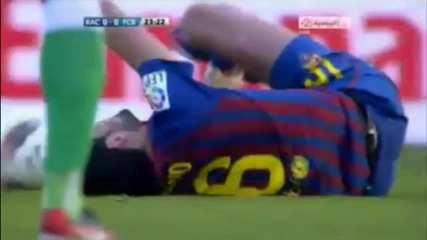 Racing Santander Vs Fc Barcelona 0-2 All Goals Highlights [mar.11 2012]