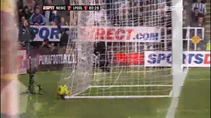 Newcastle vs Liverpool 2 - 1 Barton