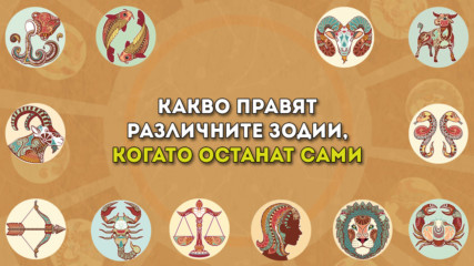 Какво правят зодиите, когато са сами?