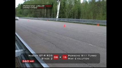Nissan Gt-r Stage 2 vs Porsche 911 Turbo Stage 2 Original