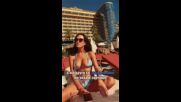 Спортната водеща Ева Мурати подпали мрежата с кадър по бански и фланелка на Хайдук Сплит