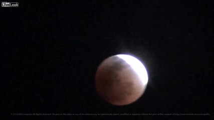 Лунно затъмнение на Хавайските острови 16.04.2014