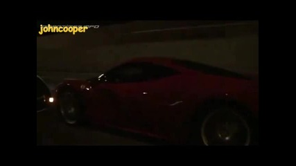 Ferrari 458 Italia vs Audi Rs6 Evotech 