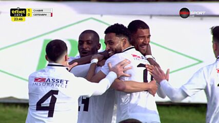 Goal by Slavia Sofia