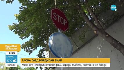 Глобиха жена от Пловдив заради знак, който не се вижда