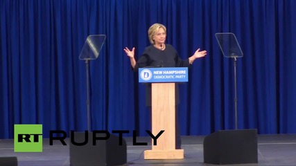 USA: Clinton slams Trump and other Republicans at New Hampshire rally