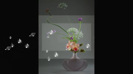 Икебана - изкуството за цветята...(purple)...(music Elias Rahbani)... ...