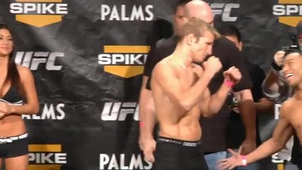 Tuf 14 Finale Dillashaw vs. Dodson Weigh-in Highlight