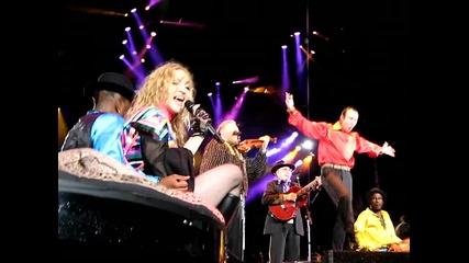 Madonna La Isla Bonita Live Oslo Valle Hovin July 30th 2009 in the rain 