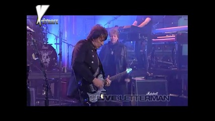 Bon Jovi - You Give Love A Bad Name (live on Letterman) 