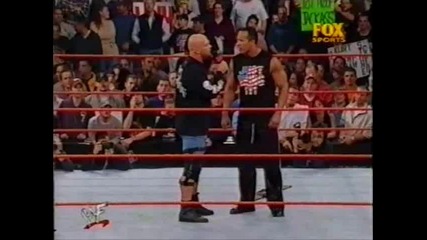 Raw is war 2001 The Rock and Stone Cold Steve Austin Hq Full 