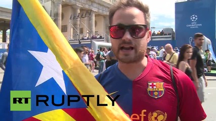Germany: Juve, Barcelona fans limber up for Champions League final