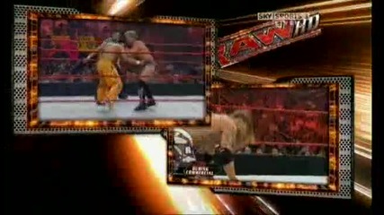 Raw 06/29/09 Chris Jericho & Edge vs Primo & Carlito [ Unified tag team Championship ]