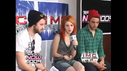 Paramore Interview [radio Now]