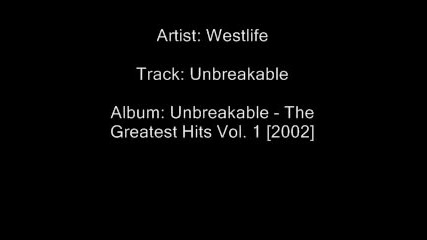 Westlife - Unbreakable