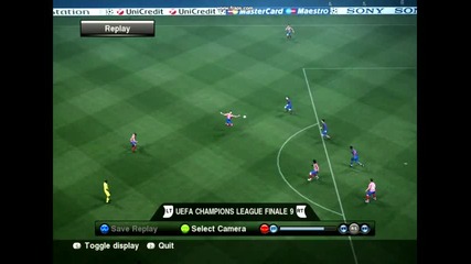 Velikolepen Gol na Maxi Rodriges - Atletoco M. vs Barcellona Pes2010