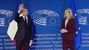 France: Pres Macron arrives at European Parliament as France takes EU presidency