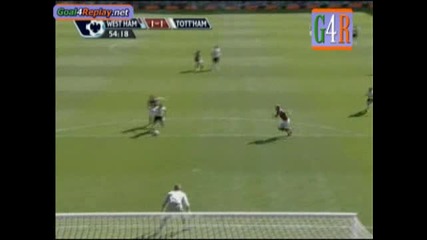 West Ham - Tottenham 1 - 1 Goal na Jermain Defoe