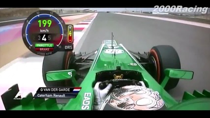 F1 Гран при на Бахрейн 2013 - van der Garde [hd][onboard]