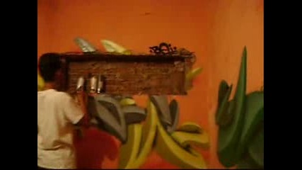 рисуване на графити - graffiti acapulco rebok 3d
