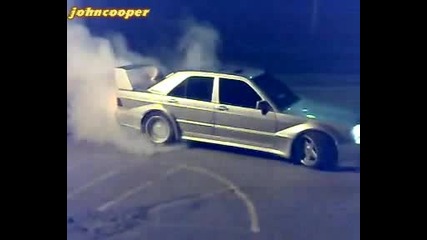 Mercedes 190e Evo3 Rieger Burnout