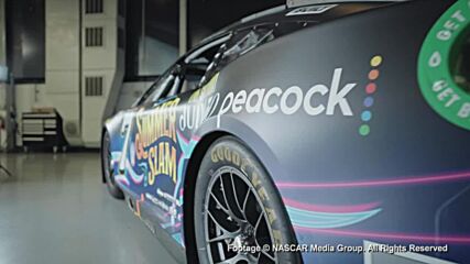 NASCAR’s Corey LaJoie drove a SummerSlam car in the M&M Fan Appreciation 400 at Pocono Raceway