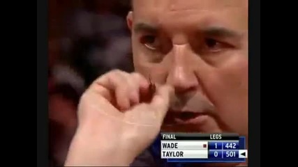 Phil Taylor - 2 Nine Dart Finishes In One Match vs James Wade Hd (hq)