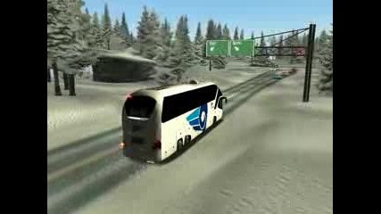 18 wos haulin bus trip to Edmonton with Neoplan Starliner 2 