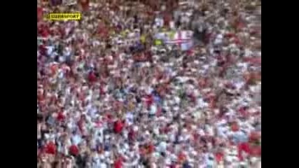David Beckham free kick scored in the World Cup 2006